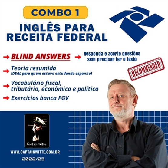 Combo 1 - Inglês para  RECEITA FEDERAL